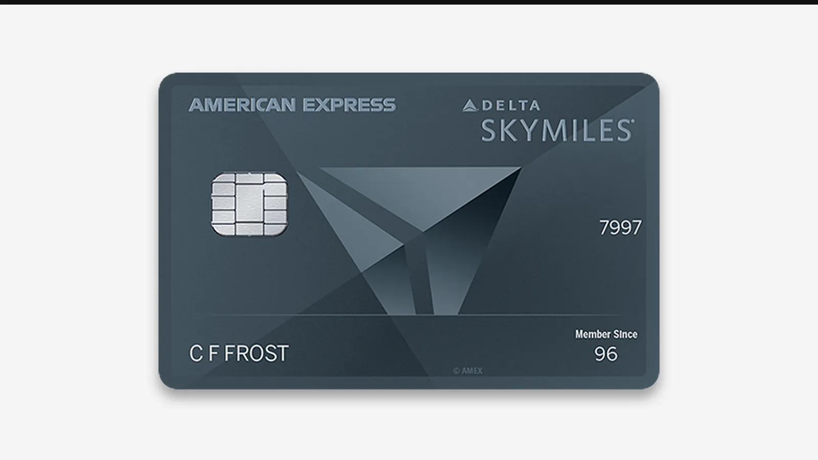 Cartão Delta SkyMiles Reserve American Express, plástico oficial