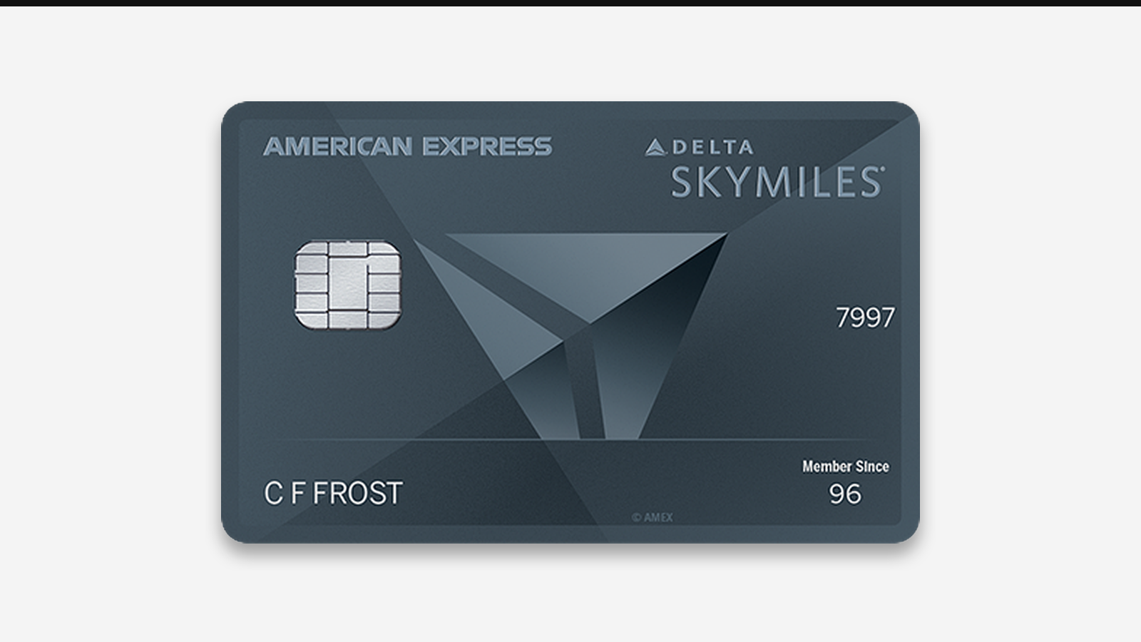 Cartão Delta SkyMiles Reserve American Express, plástico oficial