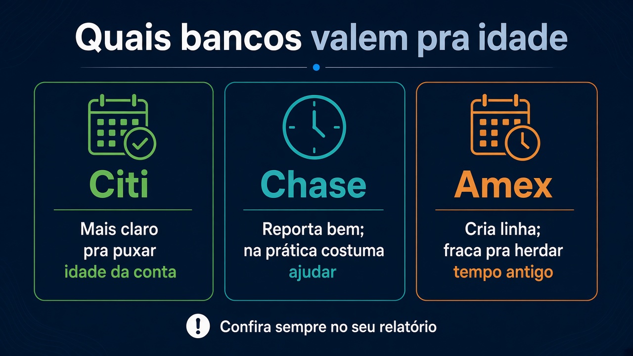 Quais bancos valem pra herdar idade no cartão adicional