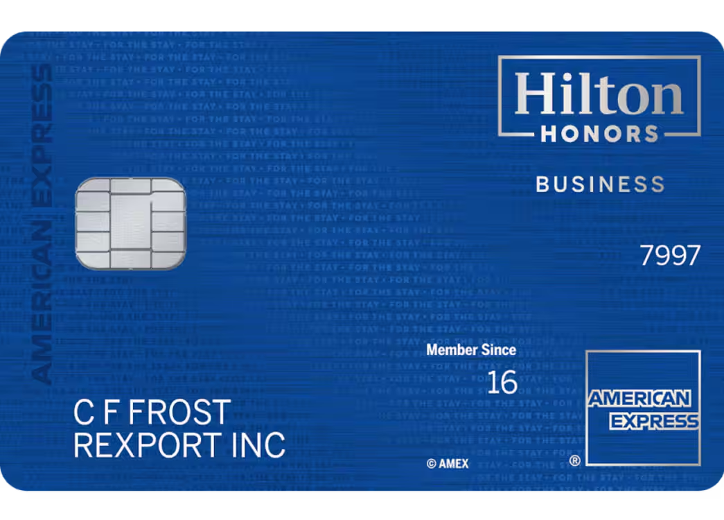 Hilton Honors American Express Business Card dos Estados Unidos
